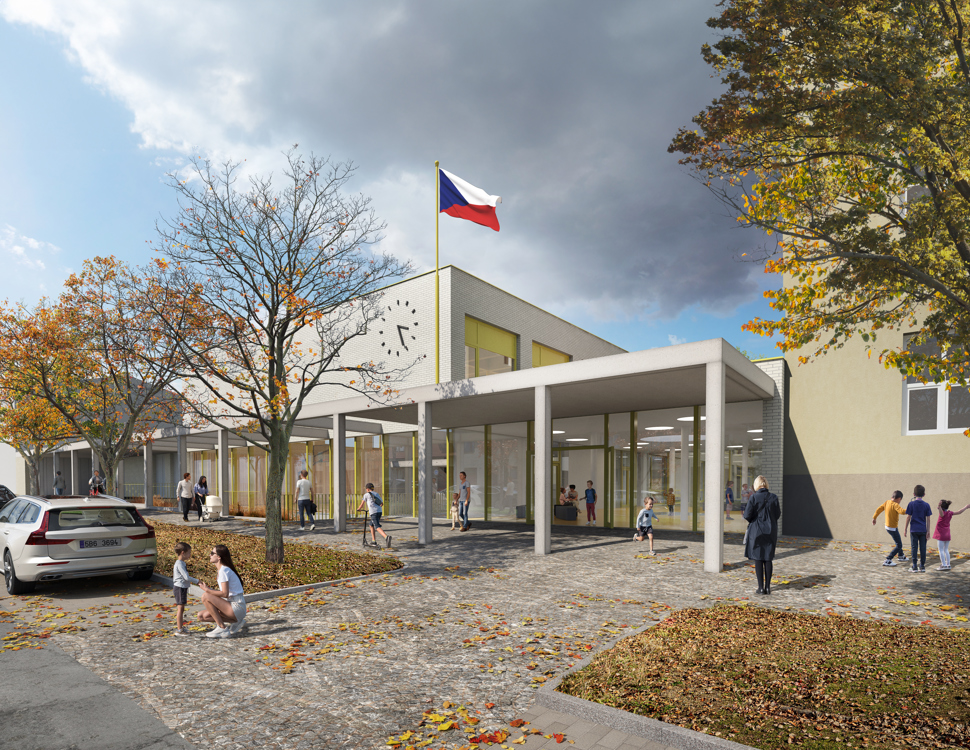 Dostavba základní školy Tyršova, Slavkov u Brna
